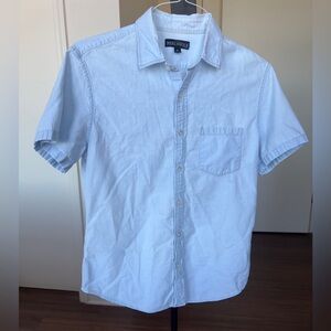 Chambray Short Sleeve Button Down. J. Crew Factory. Light Blue Medium. Like New